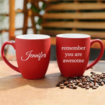 Custom Text Coffee Mug 16oz