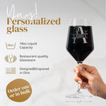 Personalized Wine Glass - Custom Monogrammed Wine Glasses