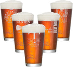 Personalized Groomsmen Beer Glass