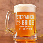 Personalized Father of The Bride or Groom Beer Mug