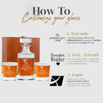 Custom Square Whiskey Decanter