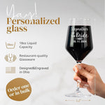 Personalized Father of The Bride or Groom Wine Glass