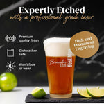 Personalized Groomsmen Beer Glass