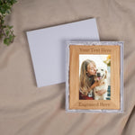 Personalized Wood Picture Frame with Your Custom Text