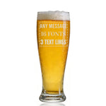 Custom Engraved 16oz Tall Pint Glass
