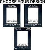 Personalized Black Wedding Picture Frame