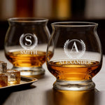 Personalized Whiskey Gifts for Men, 12.5oz Custom Bourbon Tasting Glasses