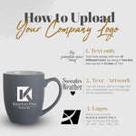 Custom Logo Grey Coffee Mug
