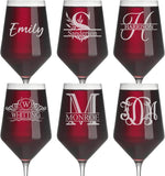 Personalized Wine Glass - Custom Monogrammed Wine Glasses