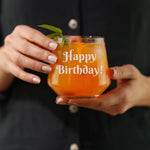 13oz Customized Bourbon Glass for Old Fashioned