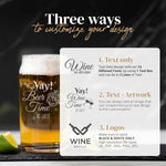 Custom Beer Can with Engraved Logo