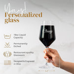 18oz Custom Crystal Wine Glass