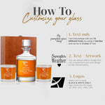 Custom Round Whiskey Decanter