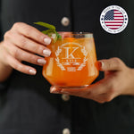 Personalized Whiskey Glasses - 13oz Rocks Bourbon Glass