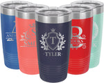 Personalized Tumbler, Custom 20oz Stainless Steel Travel Mug
