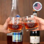Personalized Groomsmen Whiskey Glasses