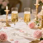 Personalized Wedding Champagne Flutes-Engraved Mr and Mrs Toasting Flutes