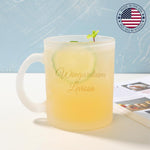 Custom Text Frosted Coffee Mug 11oz