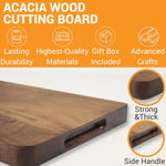 Personalized Cutting Board Monogram, Large 16”x10”x1” Hardwood Engraved Cutting Board