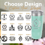 Personalized Tumbler, Custom 20oz Stainless Steel Travel Mug
