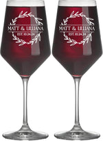 Personalized Wedding Wine Glasses