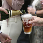 Personalized Father of The Bride or Groom Beer Pint