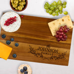 Personalized Cutting Board, 16" x 10" Large Custom Charcuterie Boards