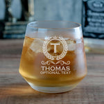 Personalized Whiskey Glasses - 13oz Rocks Bourbon Glass