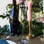 Personalized Wedding Champagne Flutes-Engraved Mr and Mrs Toasting Flutes