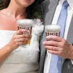 Personalized Father of The Bride or Groom Beer Pint