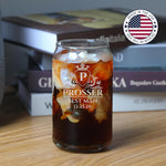 Personalized Groomsmen Beer Can Glass