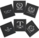 Custom Engraved Coaster, Monogrammed Personalized Coasters