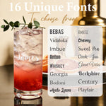14oz Laser Engraved Custom Drinking Glass