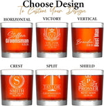 Personalized Groomsmen Whiskey Glasses