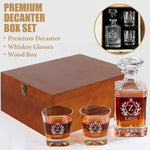 Personalized Whiskey Decanter, Custom 25oz Liquor Decanter