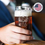 Personalized Groomsmen Beer Can Glass