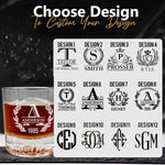 Personalized American Flag Whiskey Glasses