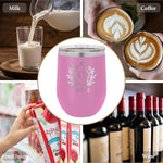 Personalized Wine Tumbler, Engraved Travel Mug