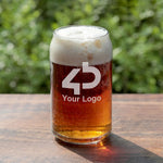 Custom Beer Can with Engraved Logo