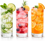 14oz Laser Engraved Custom Drinking Glass