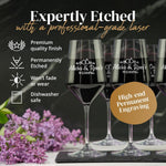 Custom Crystal Wine Glass with Engraved Logo