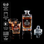 Personalized Whiskey Decanter, Custom 25oz Liquor Decanter