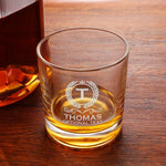 Personalized Whiskey Glass, Custom Monogrammed Whiskey Glass
