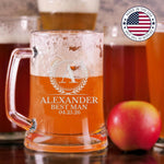 Personalized Groomsmen Beer Mug Glass