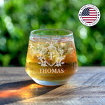 Personalized Whiskey Glasses - 13oz Rocks Bourbon Glass