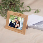 Personalized Wood Wedding Picture Frame