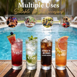 14oz Laser Engraved Custom Drinking Glass
