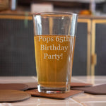 16oz Custom Beer Pint Glass