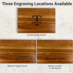 Personalized Cutting Board, 16" x 10" Large Custom Charcuterie Boards