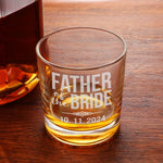 Personalized Father of The Bride or Groom Whiskey Glass
